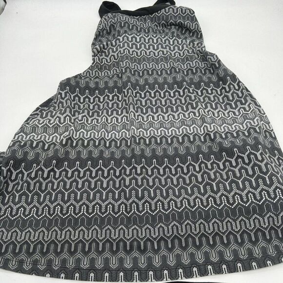Prana Dresses & Skirts - Prana Women's Black/White Polyester Scoop Neck Sleeveless Knee Length Dress S